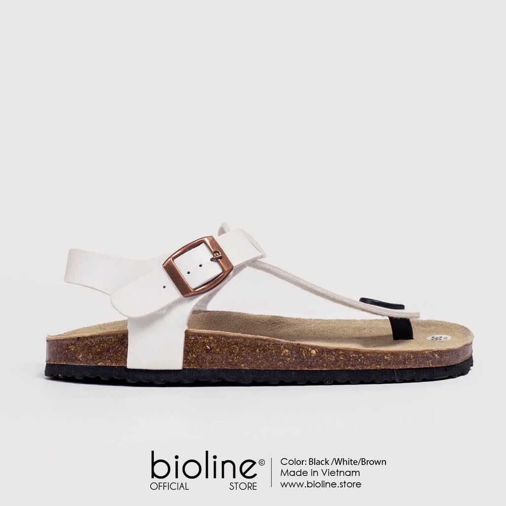 PU10- Dép sandal xỏ ngón Unisex da PU, đế trấu Bioline Birken - Xuất khẩu châu Âu