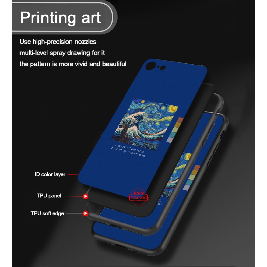 Ốp điện thoại mềm hình tranh vẽ nghệ thuật 3T cho Samsung A3 A5 A6 Plus A7 A8 A9 2016 2017 2018 A20E