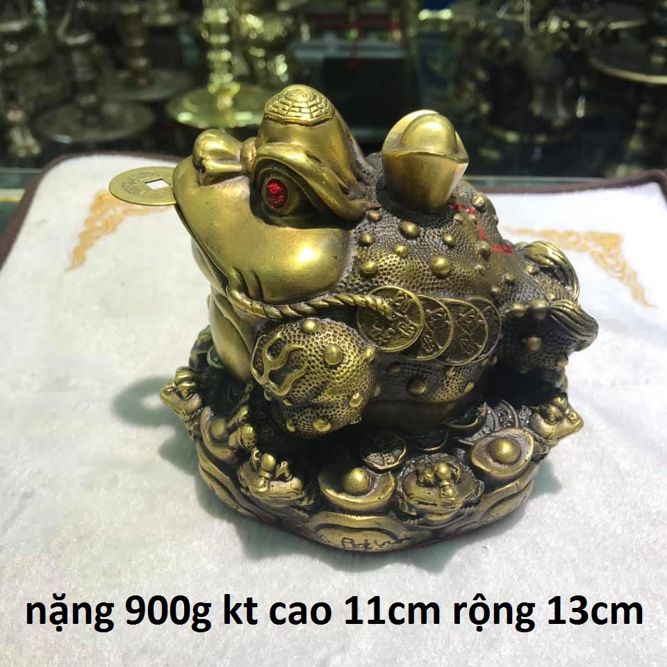 Cóc ngậm tiền (Thiềm thừ) bằng đồng vàng | BigBuy360 - bigbuy360.vn