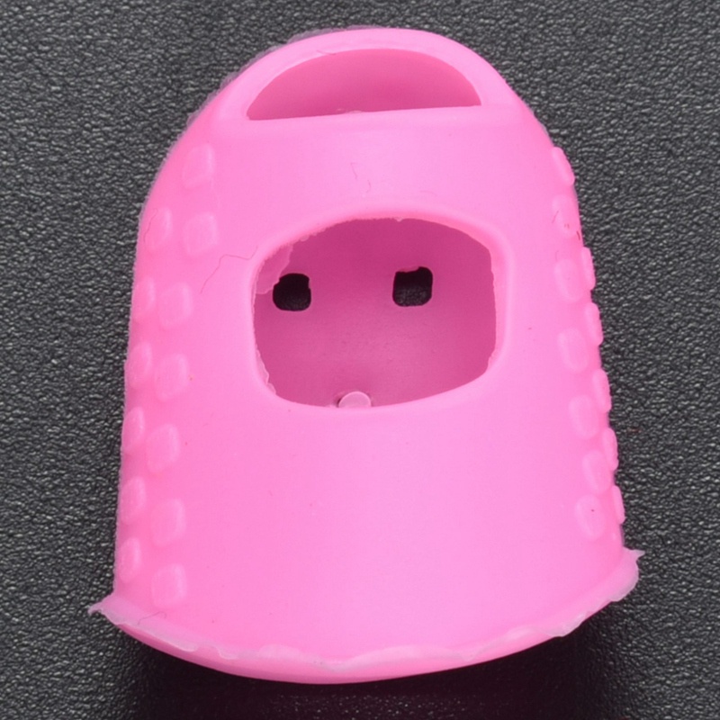 (MỚI) Bộ 4 miếng bọc bảo vệ đầu ngón tay chơi đàn guitar màu hồng M