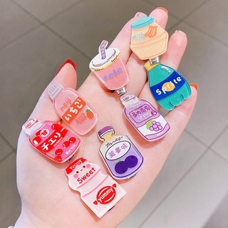 Set 10 Kẹp Tóc Hình Chai Nước Dễ Thương