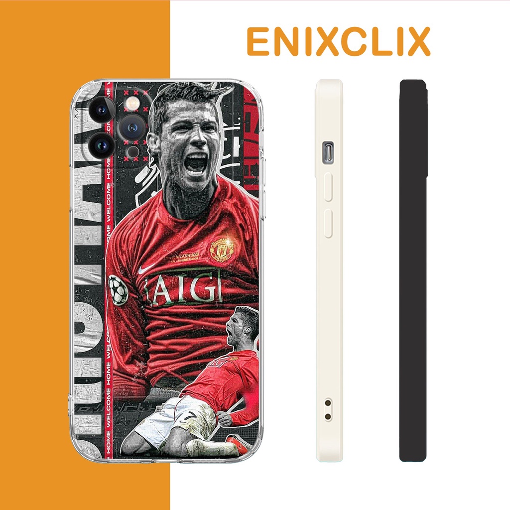 Ốp điện thoại dẻo ronaldo trượt cỏ ăn mừng cho iphone 6 - iphone 13 RED20210101