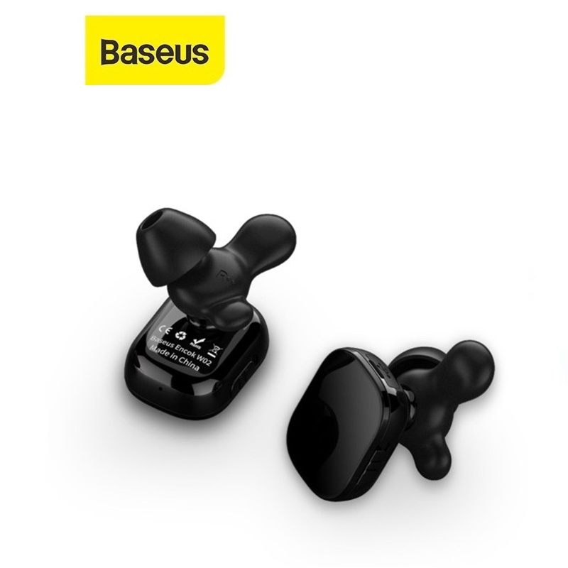 Tai nghe Bluetooth 5.0 Baseus Encock W02 chất liệu nhôm siêu nhẹ , âm thanh chất lượng cao Micro chống ồn hiệu quả