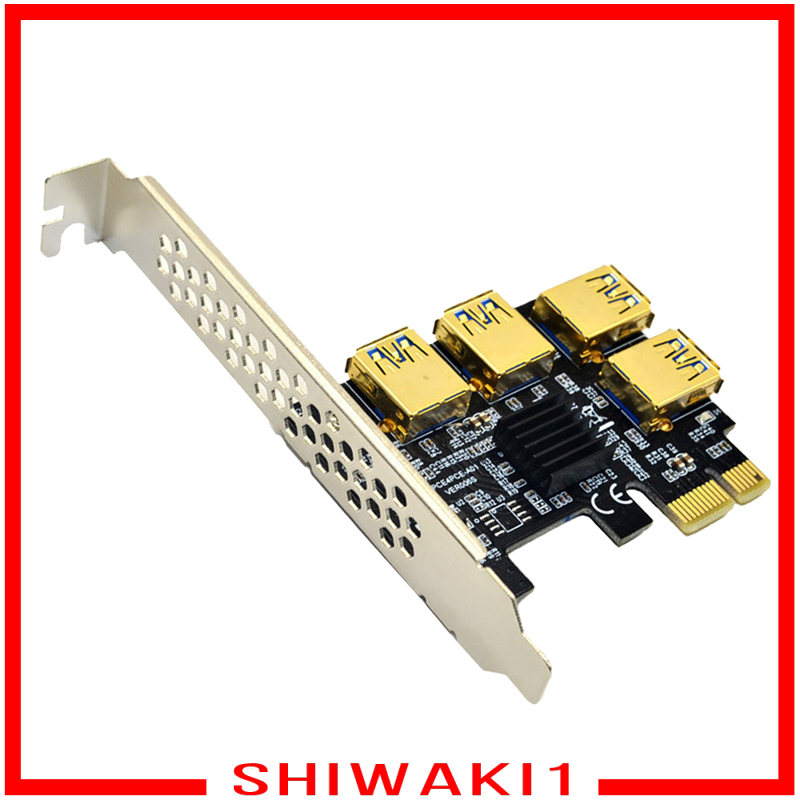 Card Mở Rộng Pcie 1 Sang 4 Pci Express Riser Card Pci-E 1x Sang External 4 Pci-E