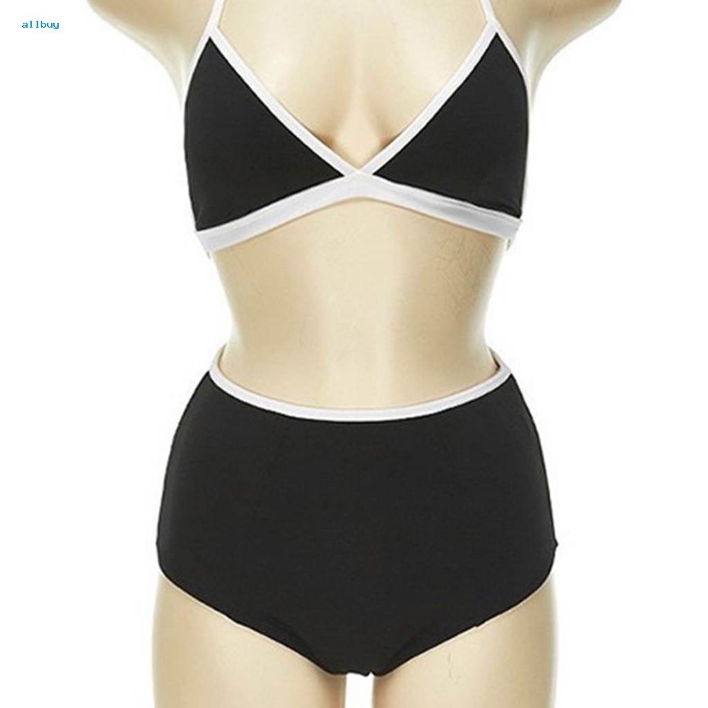 Bộ Bikini 2 Mảnh Màu Sắc Tương Phản Thời Trang