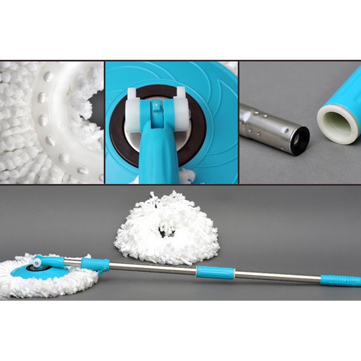 Chổi Lau Nhà Xoay 360 Độ Vắt Tự Đông Bàn Nhựa Cao Cấp