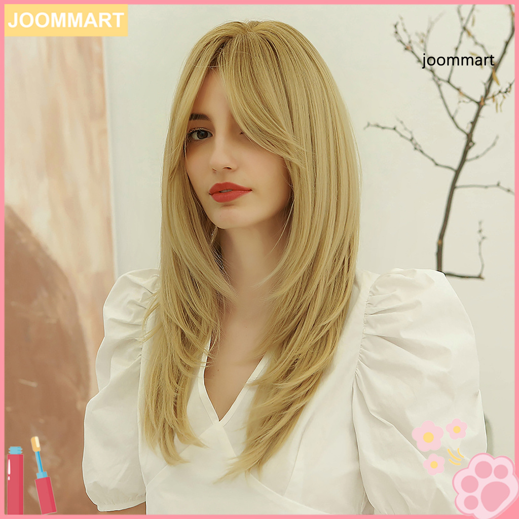 Tóc Giả Xoăn Dài Màu Vàng Thời Trang Dành Cho Nữ