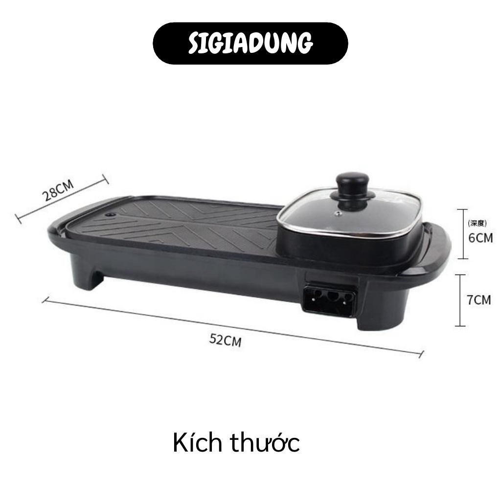 [SGD] Bếp Nướng - Bếp Lẩu Nướng Điện 2in1 Mini, Cao Cấp, Dễ Dàng Vệ Sinh 4904