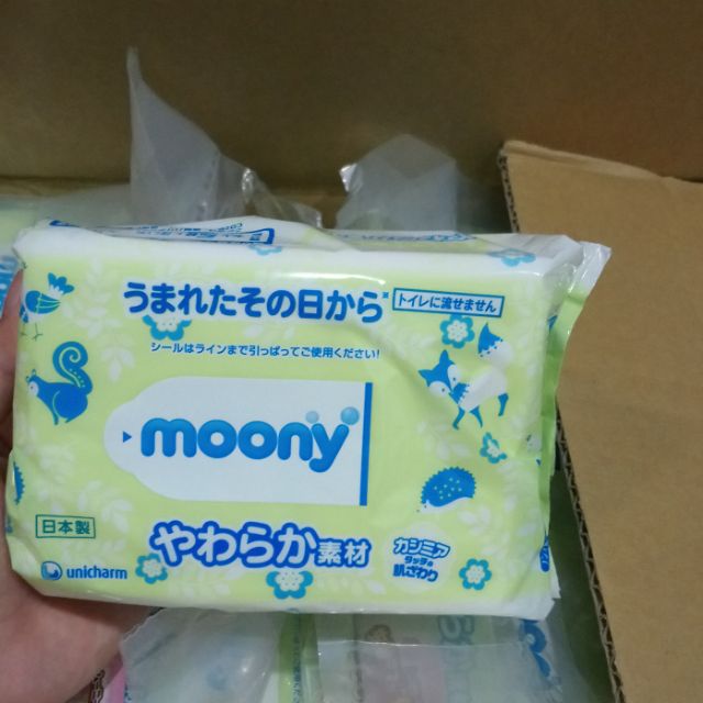 Khăn giấy ướt moony gói 80tờ