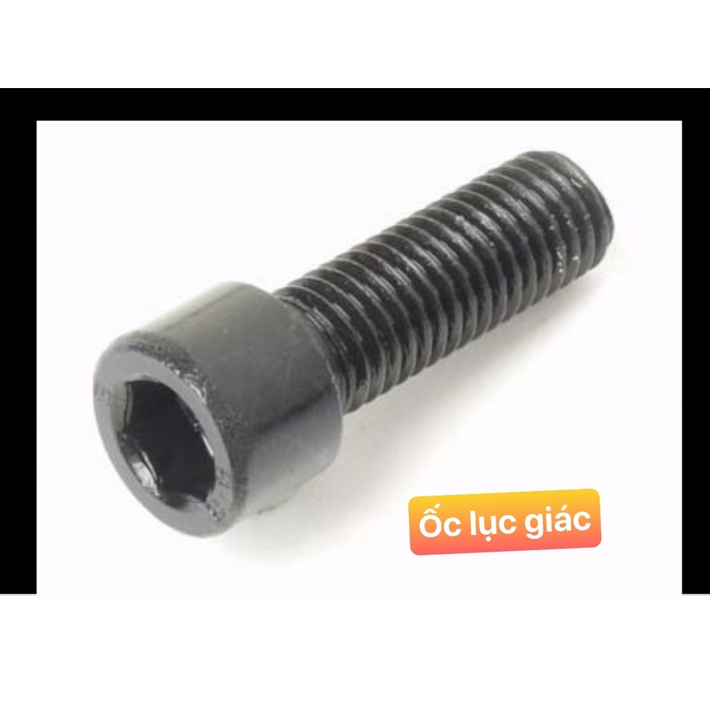 Ốc lục giác 10ly20 8ly20 gen ngược gen thuận lắp kính rizoma Xe số honda suzuki 2 bên thuận, ya trái thuận phải ngược