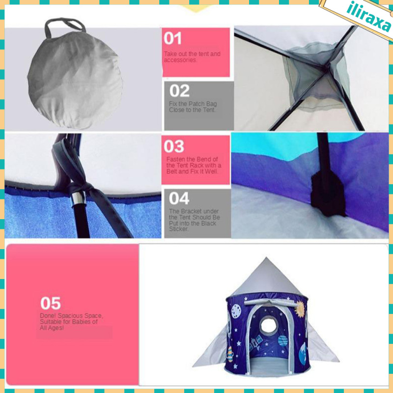 Foldable Kids Child Play Tents Nursery Playset Toys Ornaments Gifts Castle