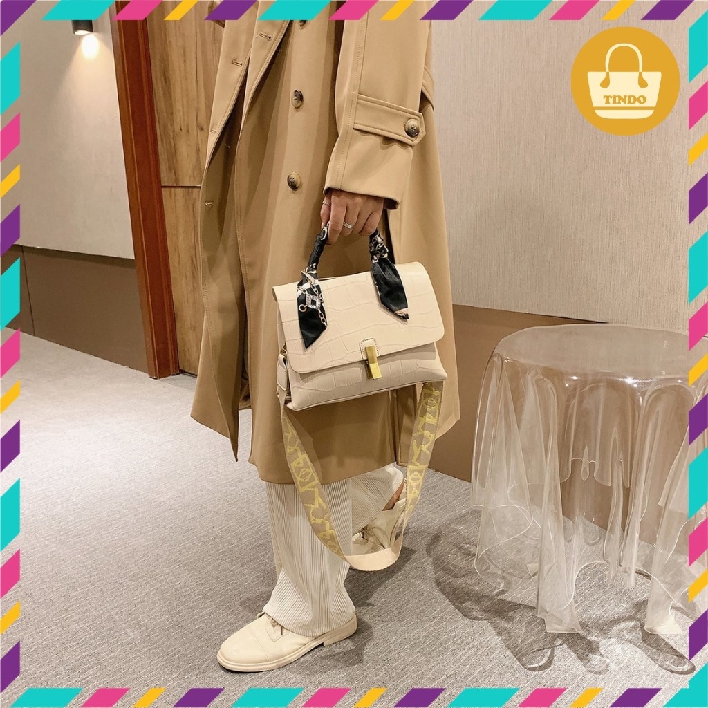 [SALE GIÁ GỐC] Túi xách đeo chéo nữ đẹp khóa kẹp quai cách điệu trẻ trung sành điệu [611] | BigBuy360 - bigbuy360.vn