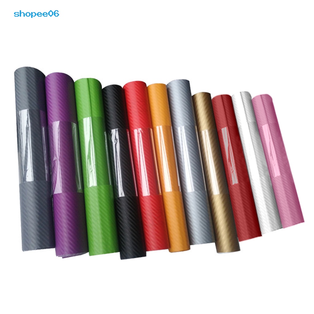 Miếng Dán Decal Bằng Sợi Carbon 20X127Cm Trang Trí Xe Hơi/Mô Tô DIY