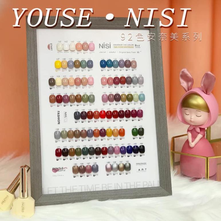 SET SƠN NHẬT NISI 96 MÀU ( TẶNG BASE TOP VÀ BẢNG MÀU  )( Cam Kết Chính Hãng - làm khô sơn gel bằng máy hơ uvled )