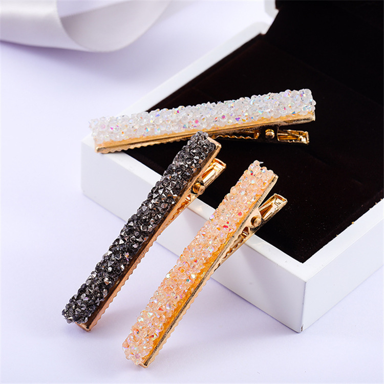 Set 2 kẹp tóc đính đá sang trọng thời trang cho nữ