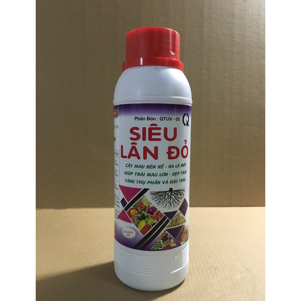 PHÂN BÓN LÁ SIÊU LÂN ĐỎ , CHAI 500 ML