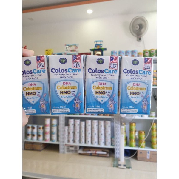 sữa bột pha sẵn coloscare 110ml vỉ 4 date 04/2022