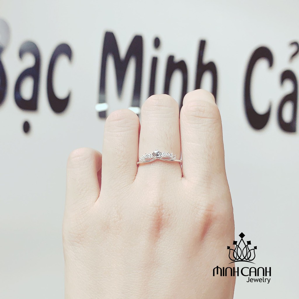 Nhẫn Bạc Nữ Hình Mặt Nạ Dáng Hở Freesize - Minh Canh Jewelry