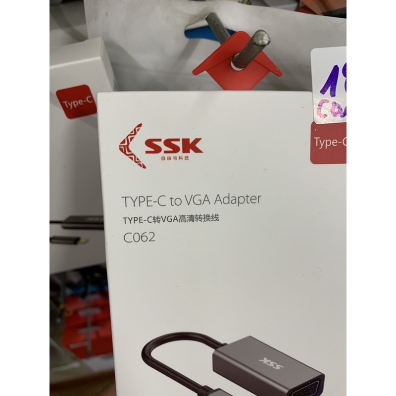 Cáp chuyển Type-C ra VGA SSK C062 cáo cấp.