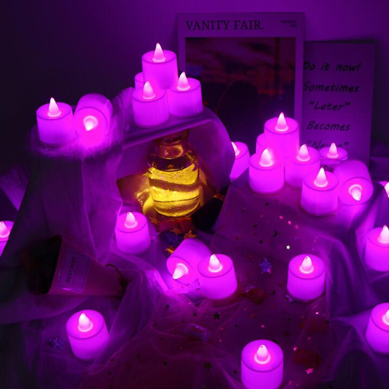 Đèn LED Hình Nến Không Khung Trang Trí Tiệc Sinh Nhật/Lễ Tình Nhân