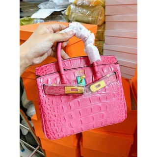 [Quảng Châu]Túi xách đeo chéo da vân cá sấu size 20