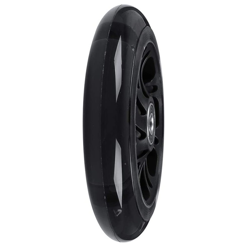 Cặp bánh xe scooter 120mm có đèn led màu đen cho trẻ em