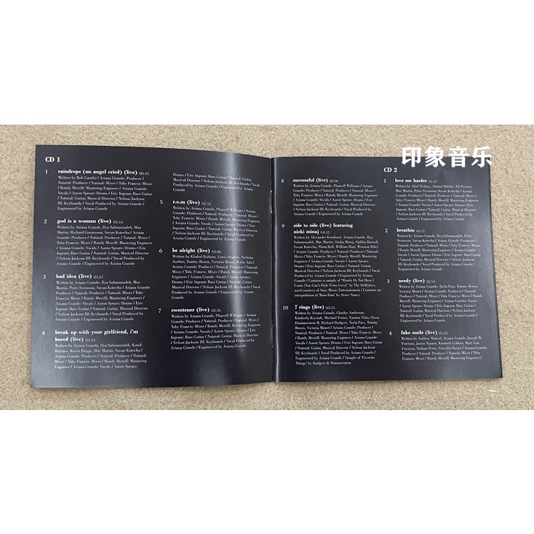Ariana grande k Tạm Thời Cho Bây Giờ 2 Cd album Bịt Kín