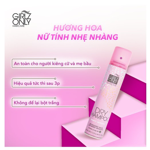 Dầu Gội Khô GIRLZ ONLY 200ml