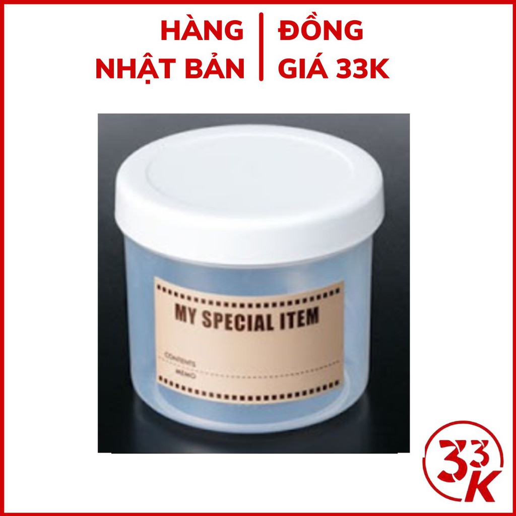 [Đồng giá 33k] Hộp đựng gia vị nắp trắng Nakaya 650ml chất liệu cao cấp an toàn Nhật Bản