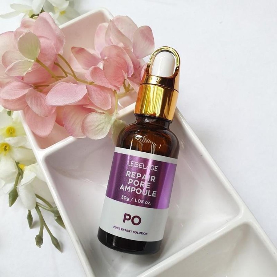 serum phục hồi da giảm thâm mờ nếp nhăn làm mịn và dưỡng ẩm làm sáng da lebelage repair pore ampoule 30ml lamicare