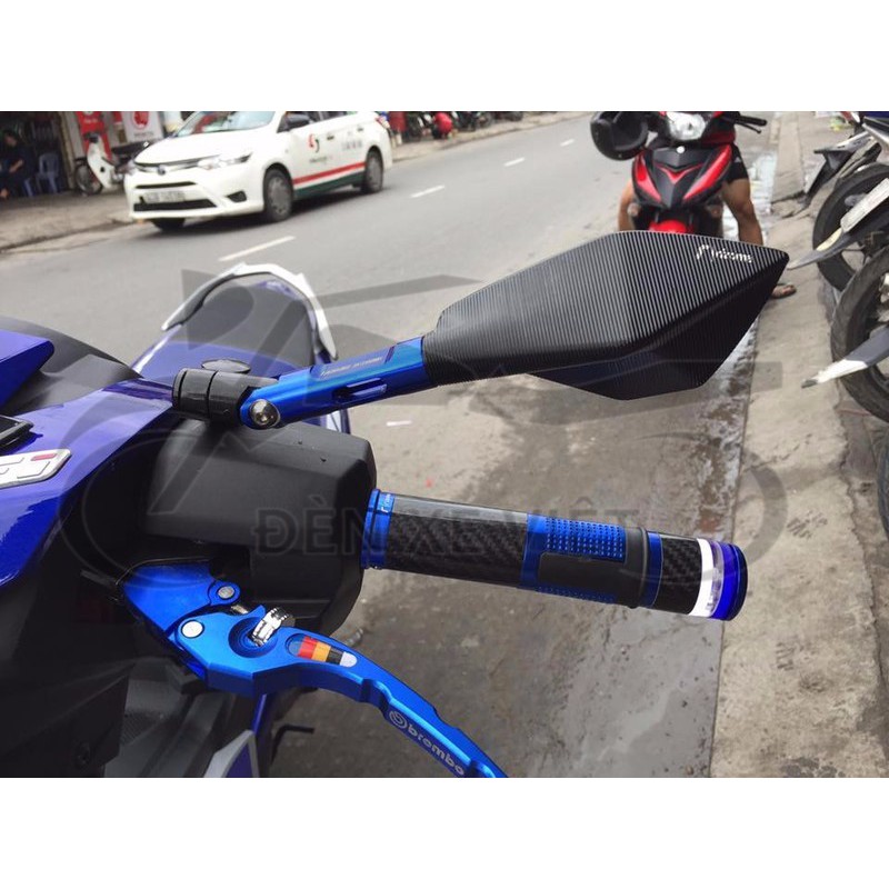1 CHIẾC GƯƠNG 5 CẠNH RIZOMA MẶT GƯƠNG MÀU XANH CHỐNG CHÓI - CỰC ĐẸP VÀ THỜI TRANG - ĐÈN XE VIỆT