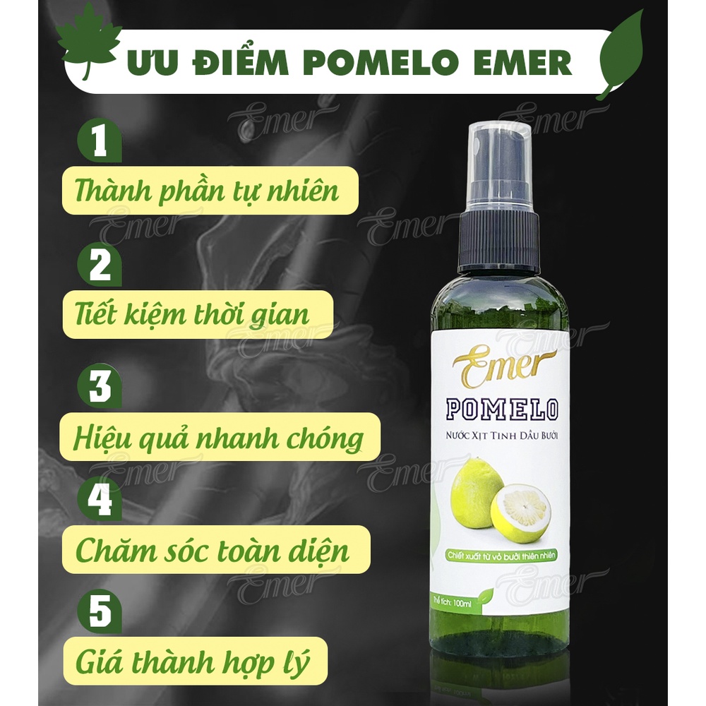 Dưỡng tóc tinh dầu bưởi kích mọc tóc pomelo Emer Garin 100ml giảm rụng tóc