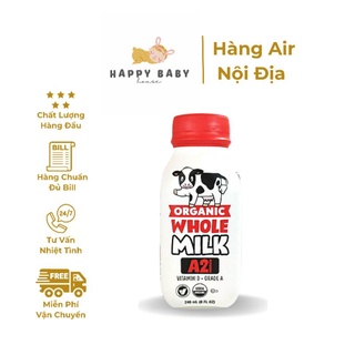 Sữa tươi fullcream A2 organic whole milk USA 240ml