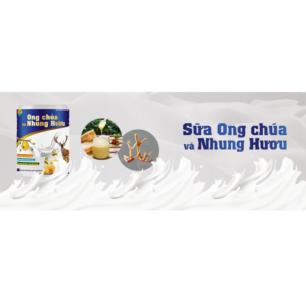 Sữa Bột Ong Chúa Và Nhung Hươu Giúp Phát Triển Chiều Cao,Phòng Ngừa Còi Xương, Chậm Lớn,Loãng Xương