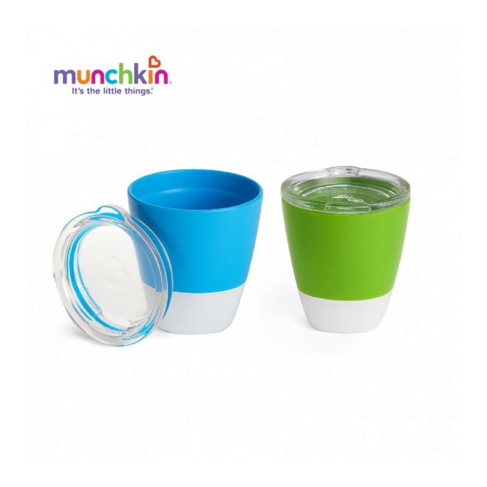 [Chính Hãng] Bộ 2 cốc uống nước có nắp cho bé MUNCHKIN - ly uống nước cho bé Munchkin