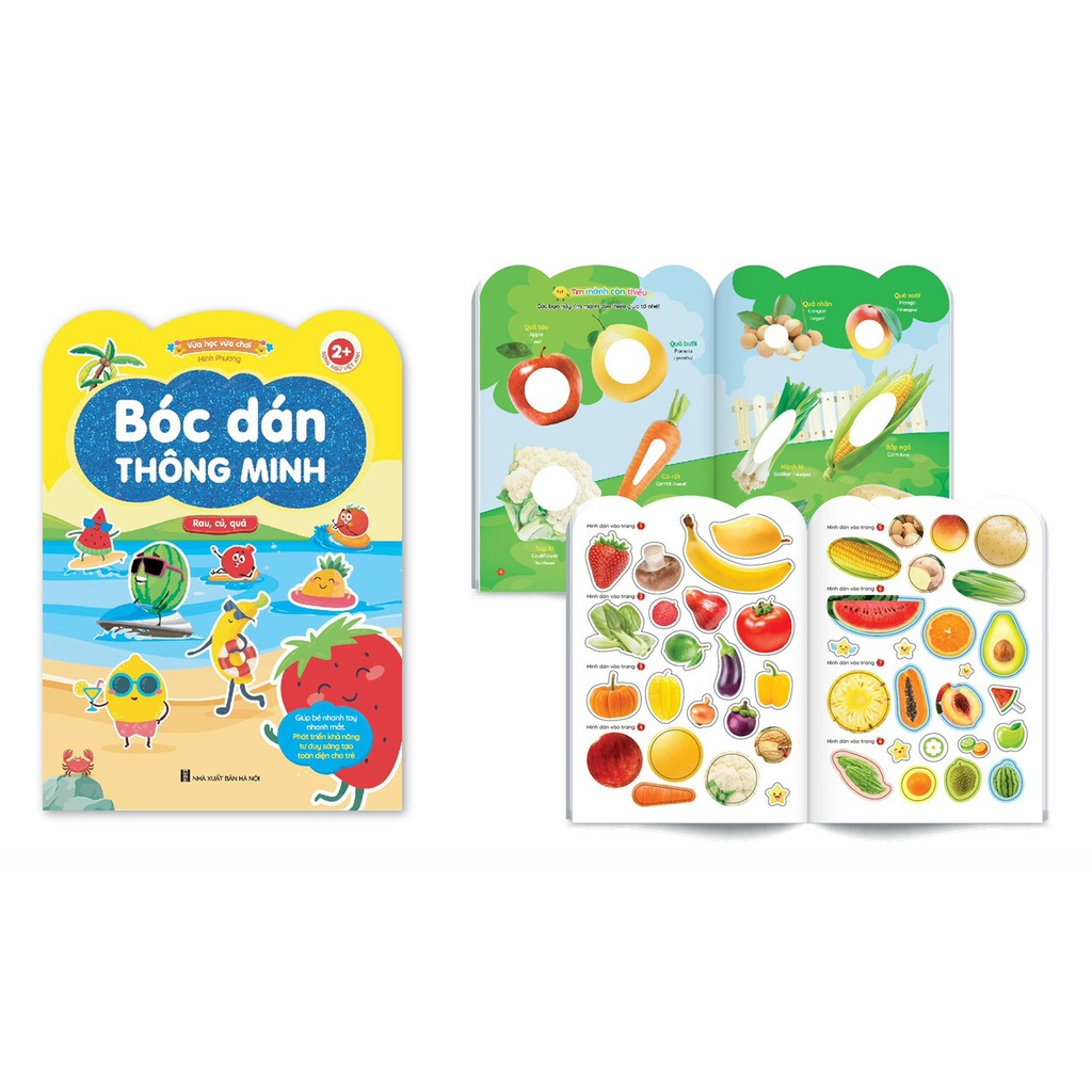Bóc Dán Thông Minh - Dành Cho Trẻ Từ 2-6 Tuổi - Song Ngữ Việt Anh (Bộ 6 Cuốn)