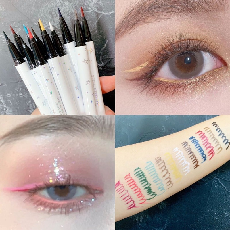 Bút Kẻ Mắt Dạng Gel Chống Thấm Nước Thiết Kế Hình Ngôi Sao/Mèo Kitty