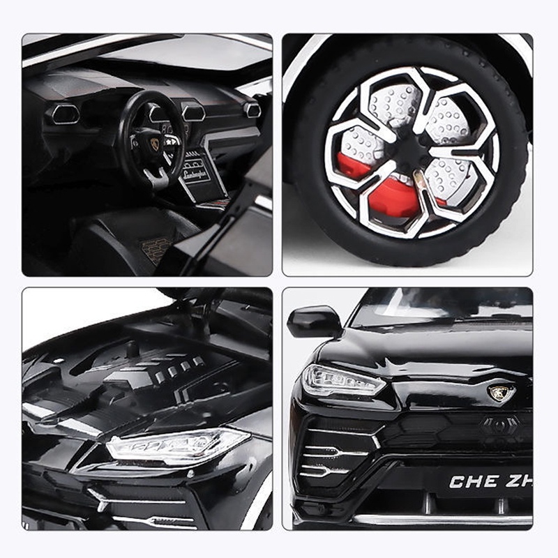 Mô Hình Xe Hơi Lamborghini Urus Bằng Hợp Kim Tỉ Lệ 1: 24 Có Đèn Và Nhạc Độc Đáo Sống Động