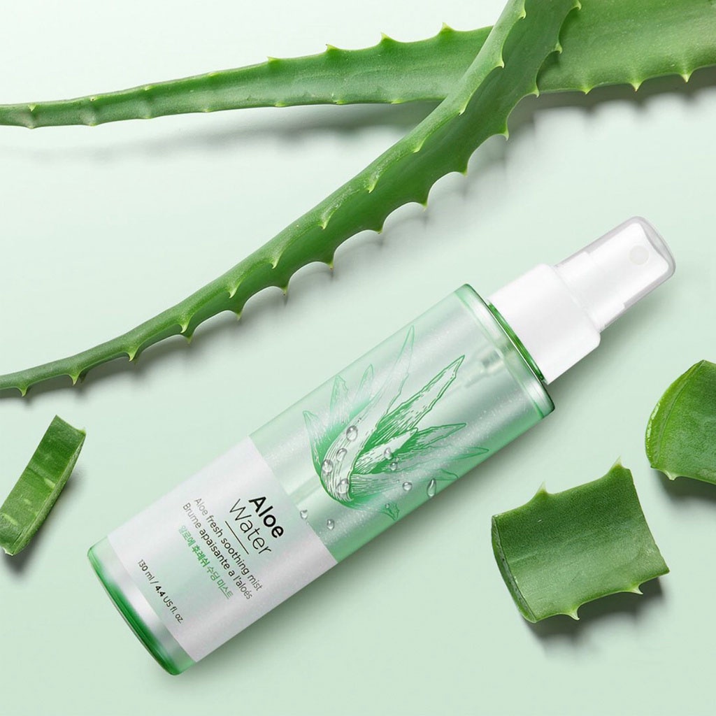 [Hỏa tốc] Xịt khoáng dưỡng ẩm TheFaceShop Aloe Water Aloe Fresh Soothing Mist (130ml)