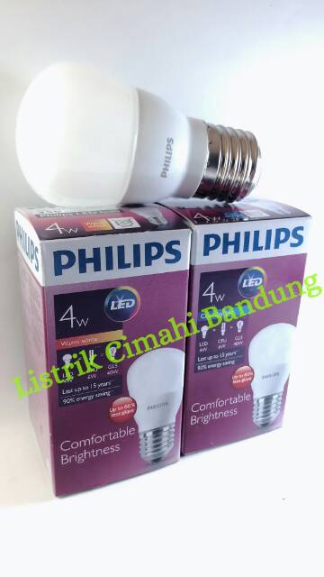 Đèn Led Philips 4watt Cool Daylight / White E27