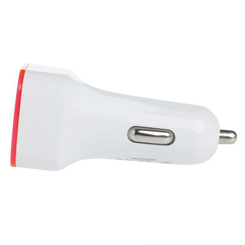 Đầu Sạc Usb Kép Có Đèn Led Cho Điện Thoại Di Động