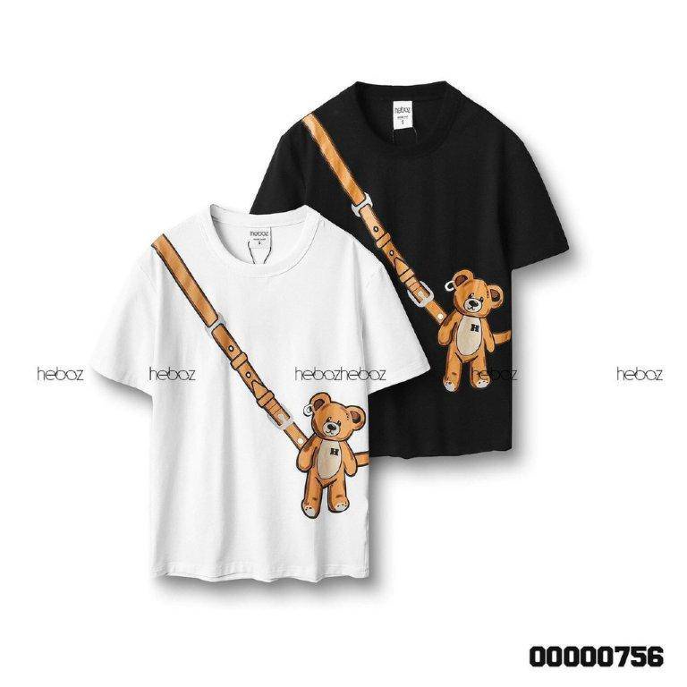 Áo phông nữ unisex form rộng tay lỡ in hình cổ tròn NAVISA AT265