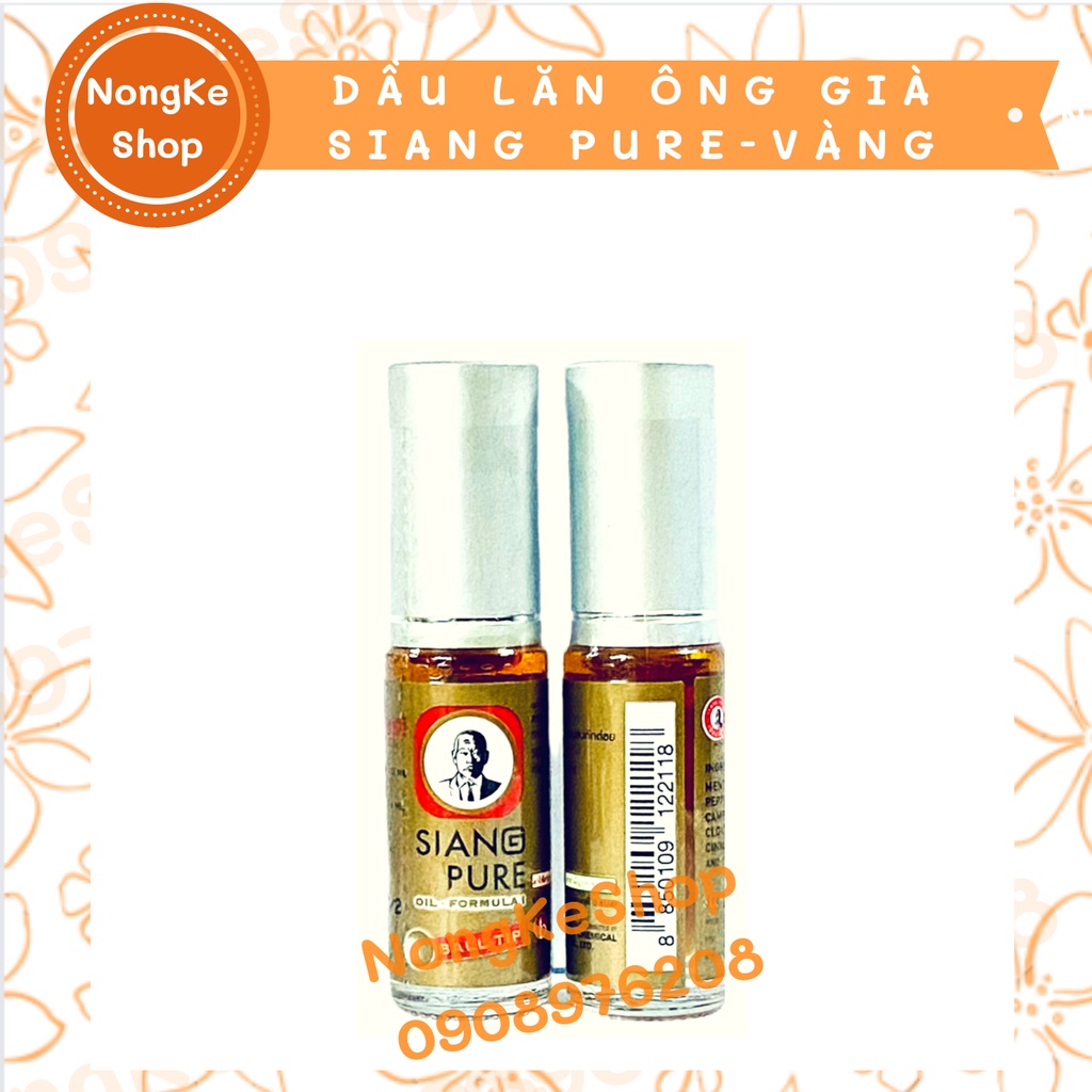 Dầu lăn ông già Vàng Siang Pure Ball Tip Thái Lan N.D