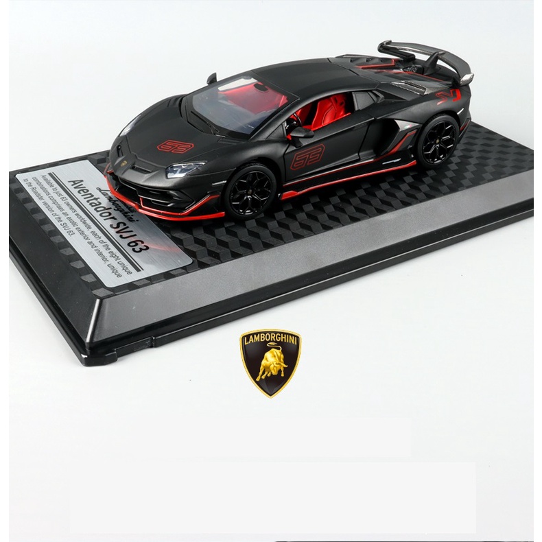 Xe mô hình Lamborghini Aventador SVJ 63 1:24 Caipo