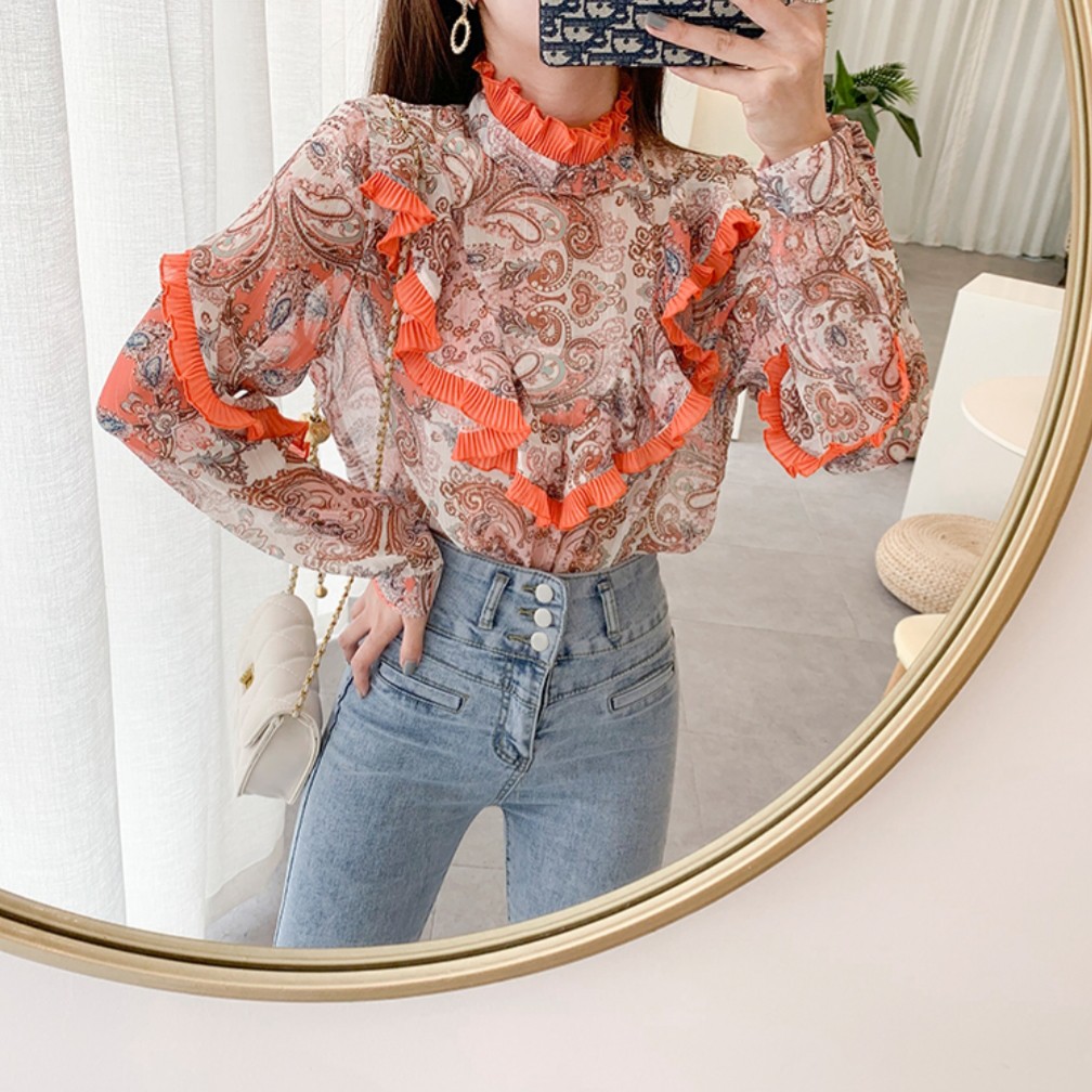 Áo Kiểu Hàn Quốc Phối Bèo 2867 3m | BigBuy360 - bigbuy360.vn