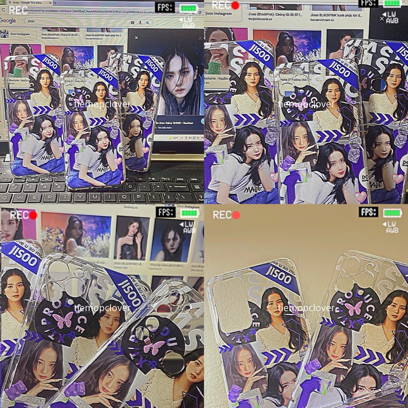 Ốp điện thoại BLACKPINK Lisa, Rosé , Jennie, Jisoo nhóm nhạc BLACKPINK Hàn Quốc