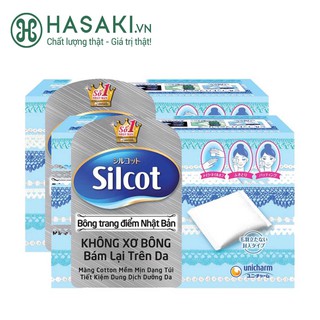 Combo 2 Hộp Tẩy Trang Silcot Cơ Bản Silcot Velvety Touch Cotton 82 Miếng