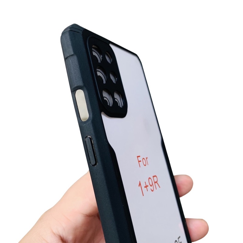 OnePlus 9R ốp lưng chống sôc Shockproof Case kiểu dáng thể thao trong suốt bảo vệ mặt lưng và camera 1+9R