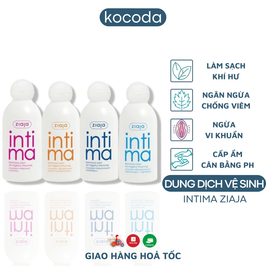 Dung dịch vệ sinh phụ nữ Intima Ziaja Ba Lan 200ml - KOCODA