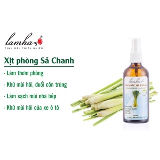 Tinh dầu xịt phòng Sả Chanh